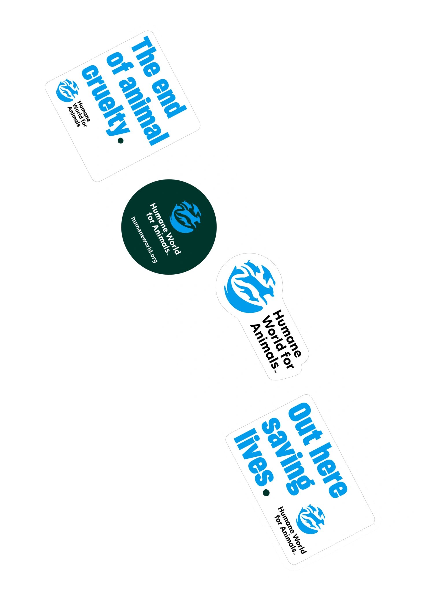 Humane World for Animals mission stickers – Set of 4 product image (7)