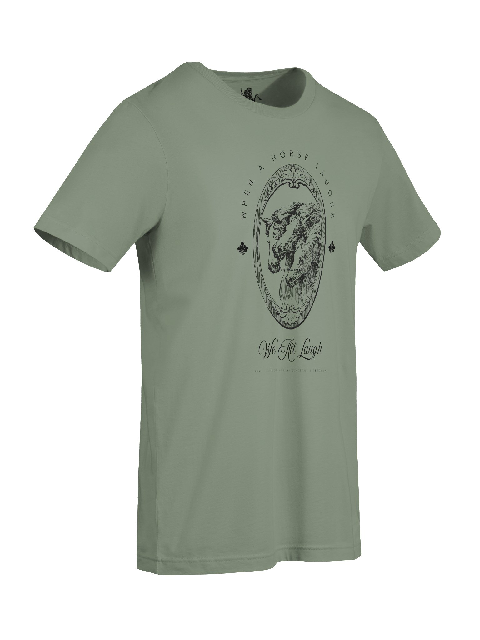When A Horse Laughs Tee - Black product image (5)