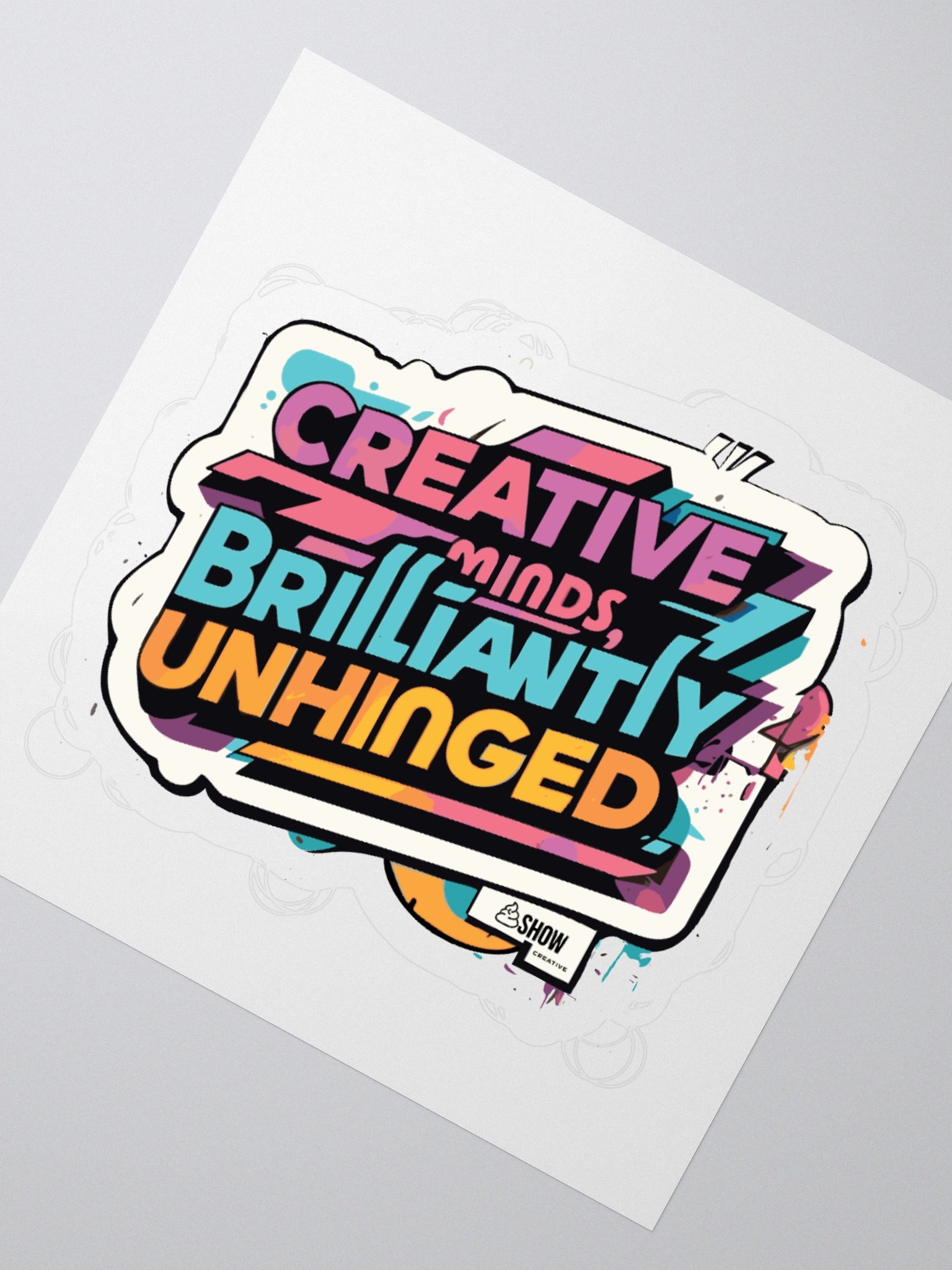 Brilliantly Unhinged Sticker product image (8)