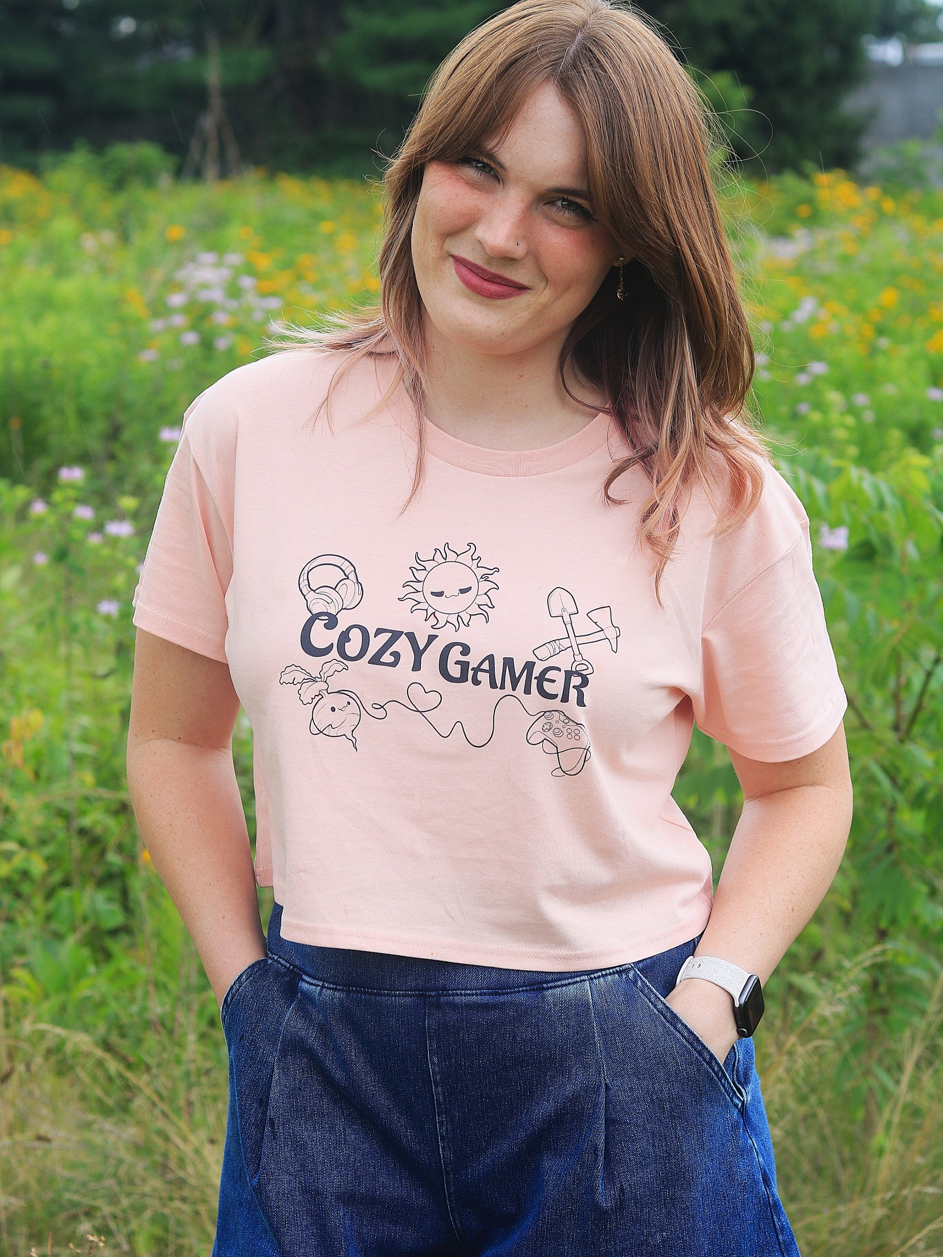 Cozy Gamer Summer Crop Tee product image (23)
