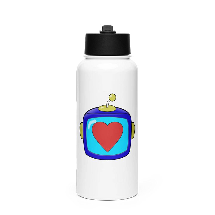 Hydrate! KuluHeart Steel Water Bottle w/ Straw Lid product image (1)