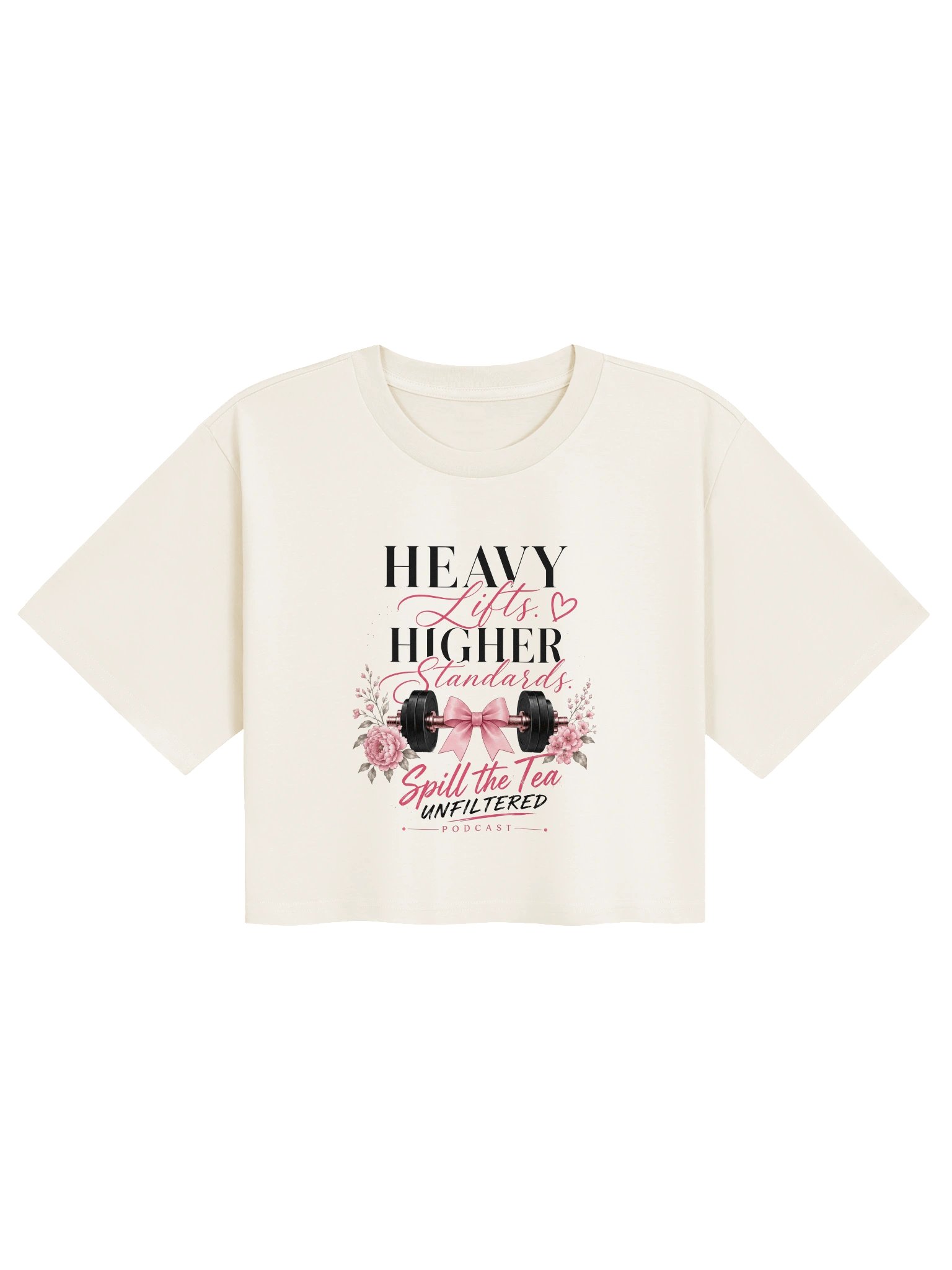 Heavy Lifts Higher Standards Crop Tee product image (9)