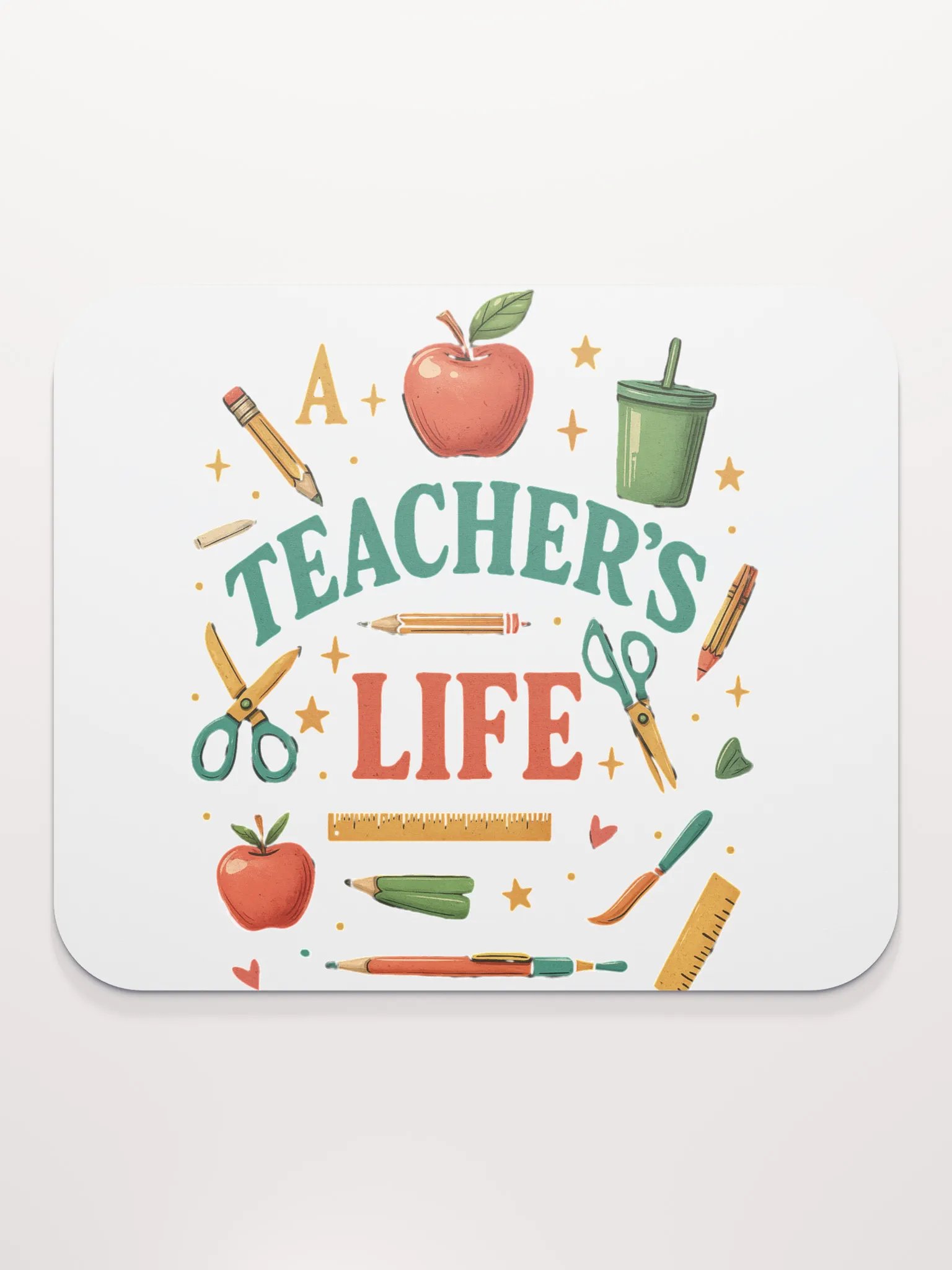 A Teacher’s Life Mouse Pad – Cute Desk Mat for Educators product image (2)