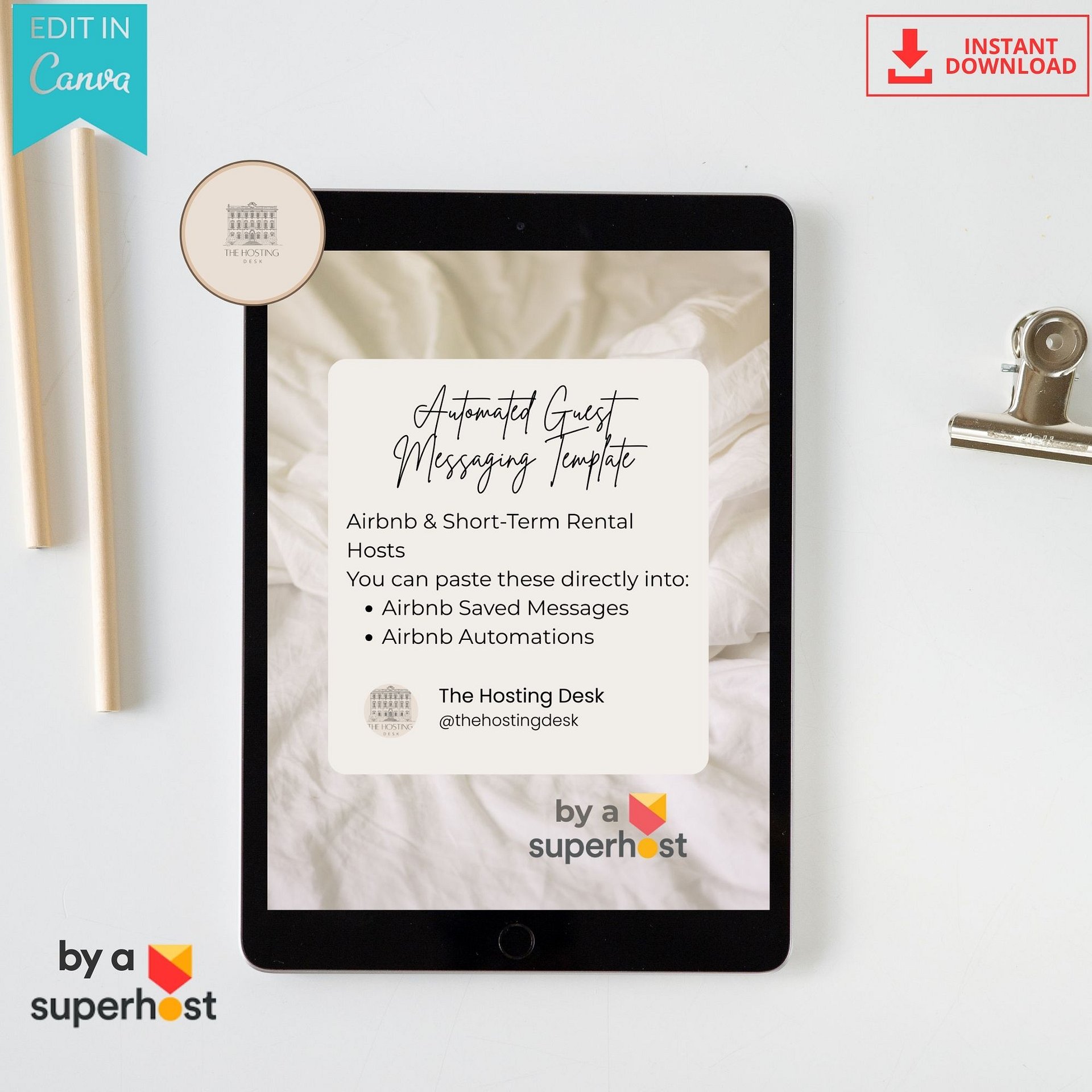 Guest communication workflow | Automated Guest Messaging Templates product image (1)