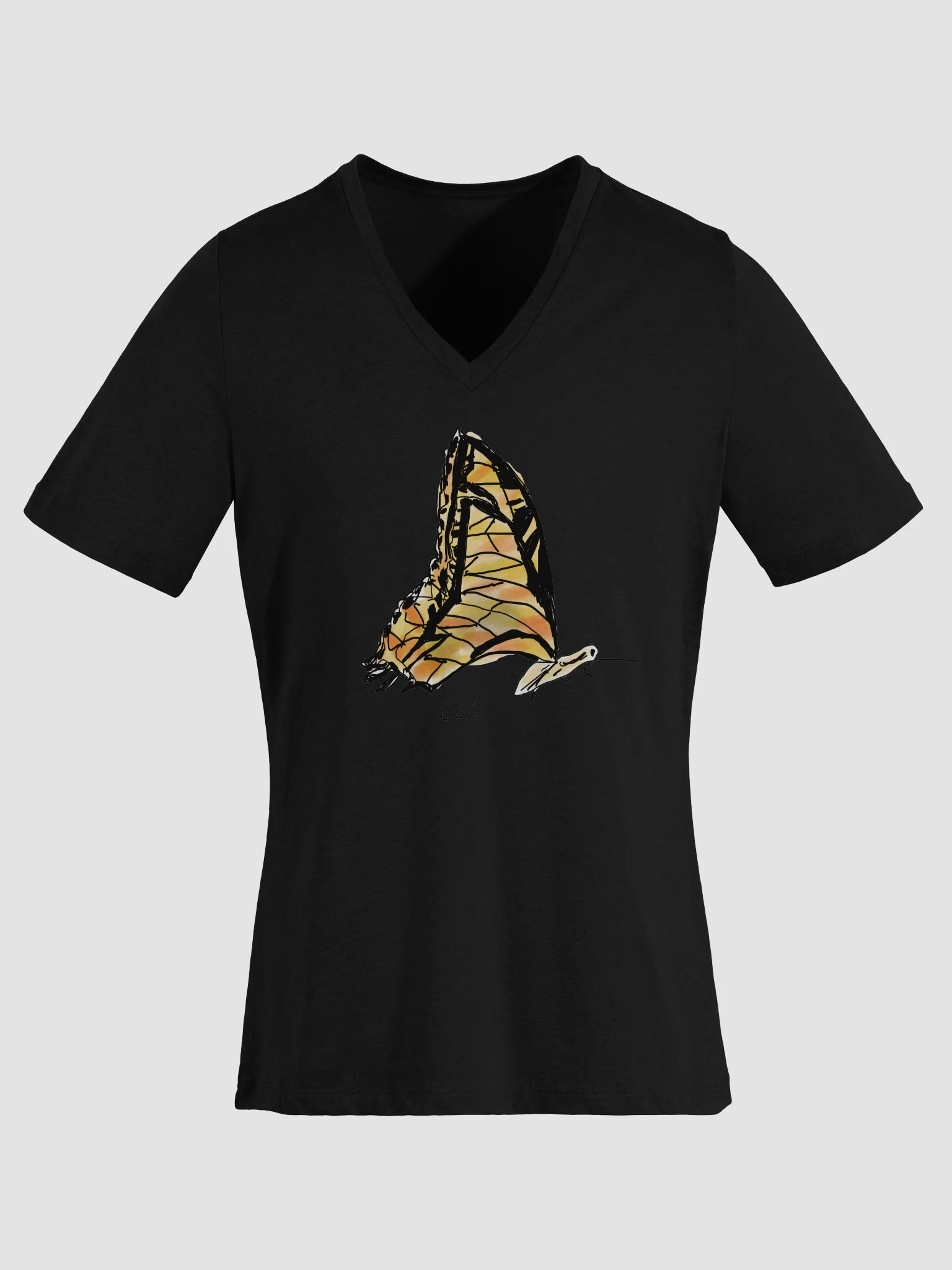 Butterfly Relaxed V-Neck Tee product image (32)
