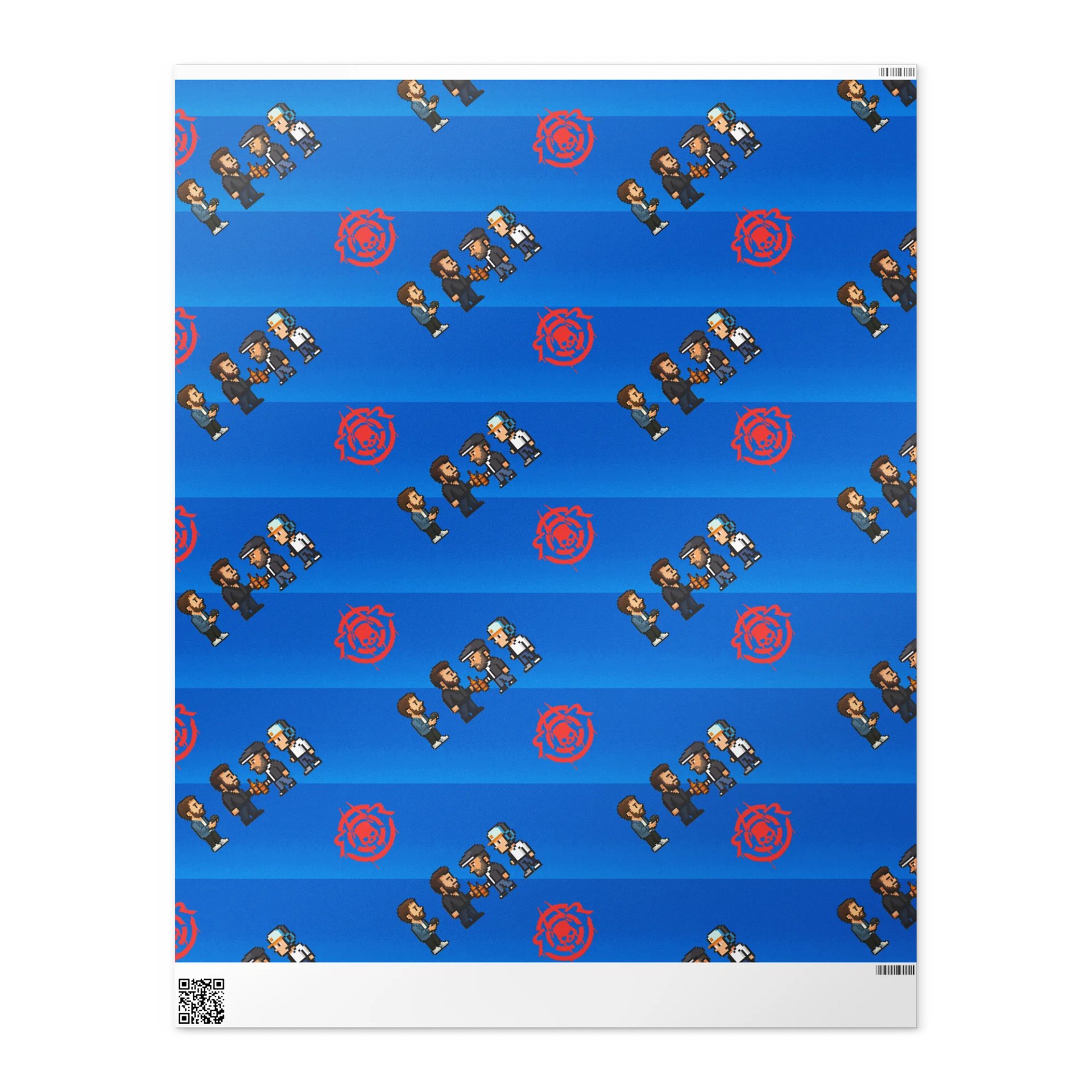 Red Rage Crew – Pixel Gift Wrap (Limited Design) product image (2)