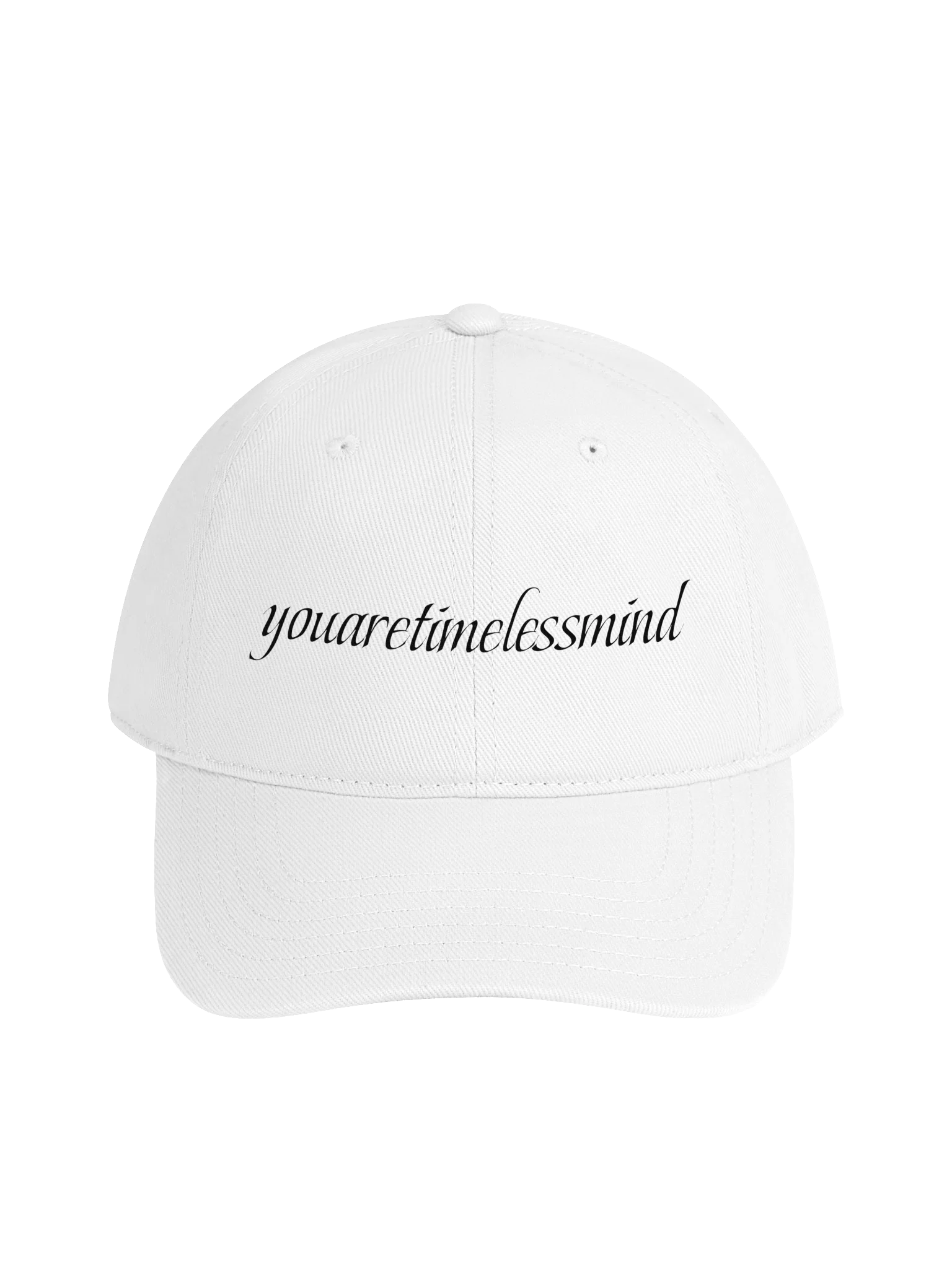 YOUARETIMELESSMIND CLASSIC EMBROIDERED HAT WT product image (1)