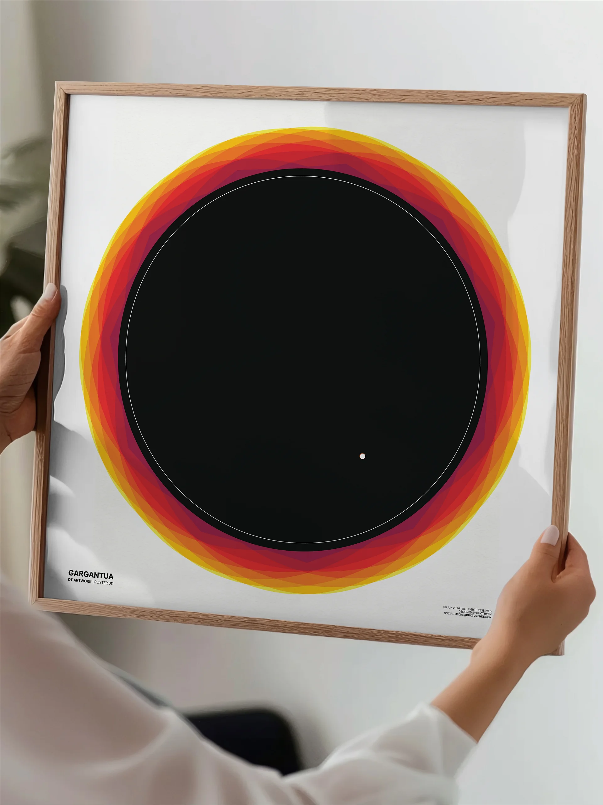 "GARGANTUA" Blackhole Print Poster (Unframe) product image (32)