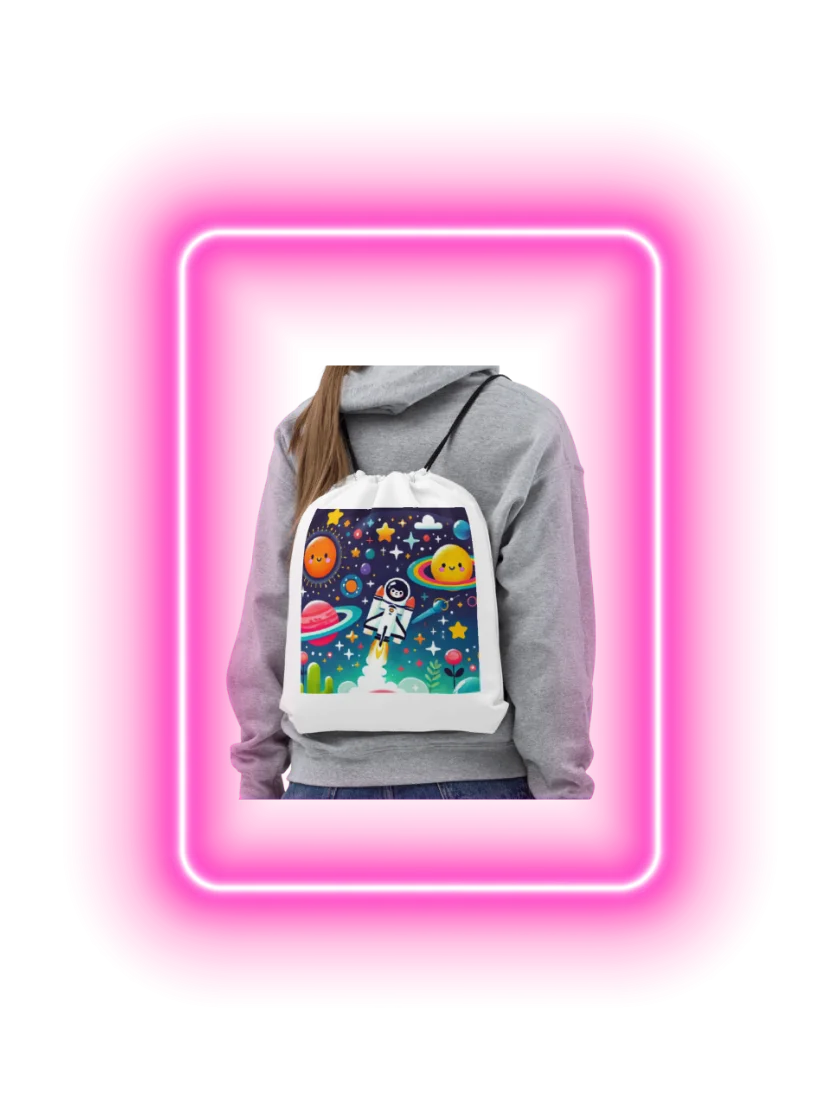 Cosmic Explorer Drawstring Bag product image (1)