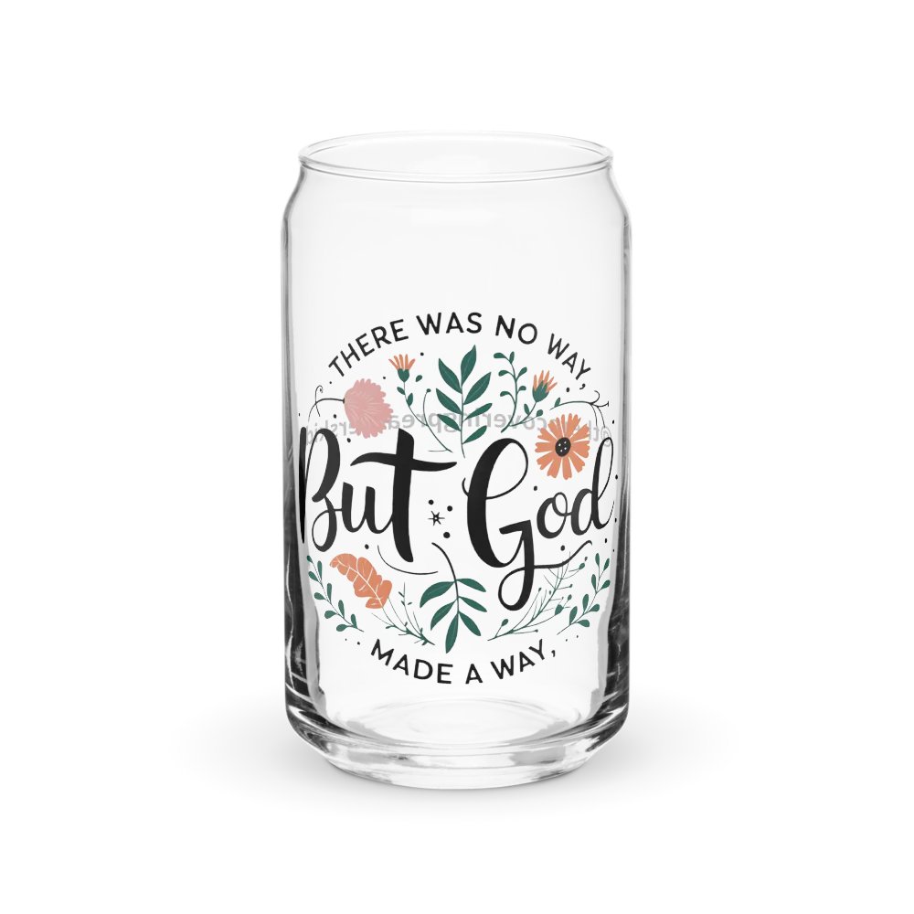 But God Can Glass Tumbler product image (1)