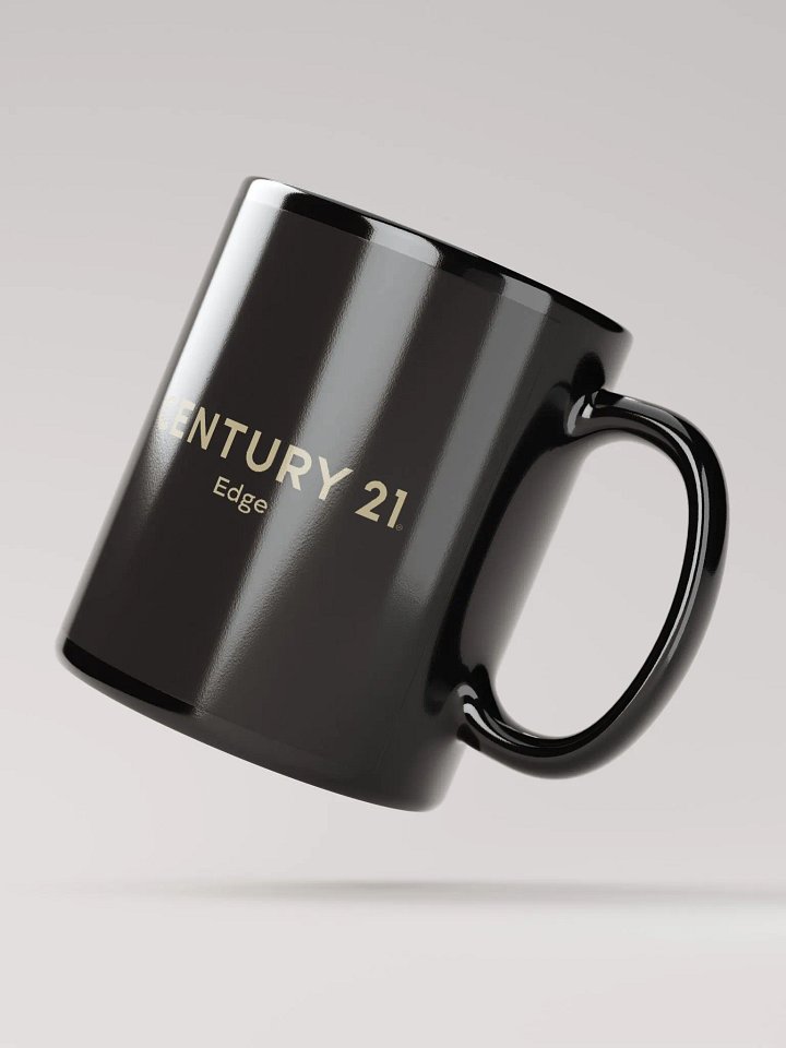 Black Glossy Mug with Wordmark in Gold product image (3)