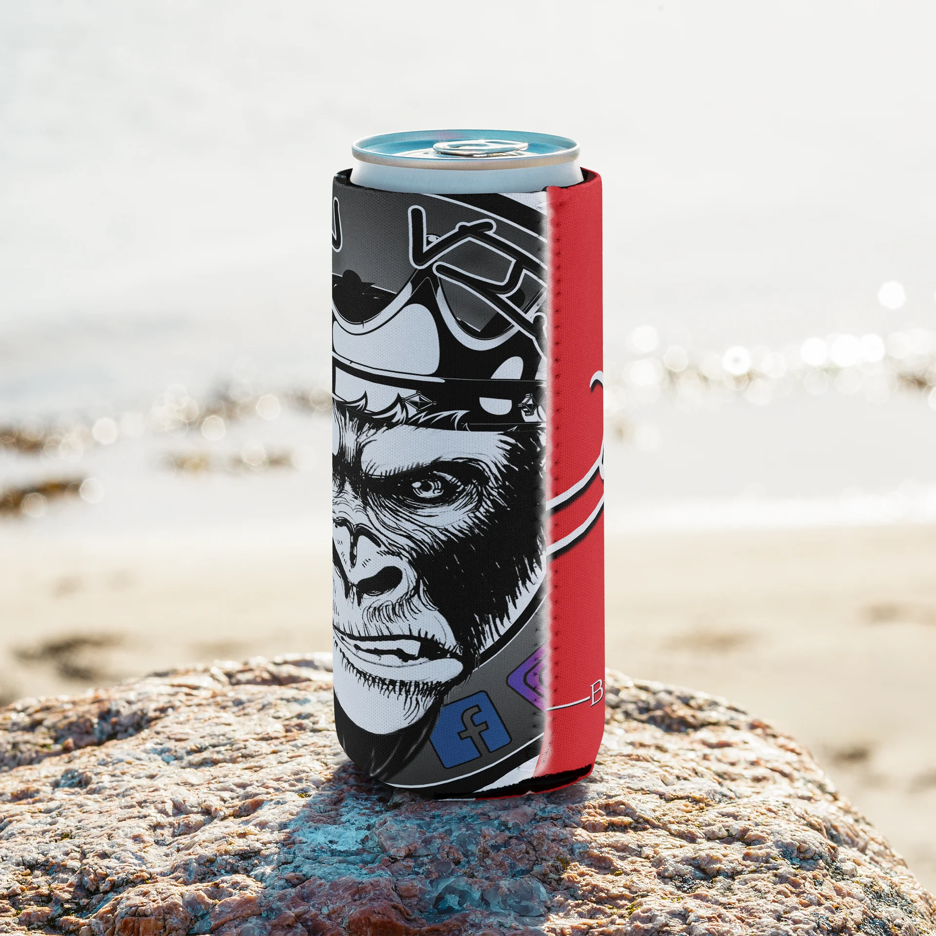Signature 2 Gorilla Koozie - Red (slim) product image (8)