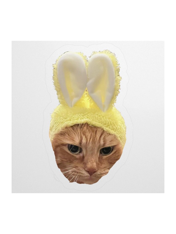 Bunny Cat Linus Sticker product image (2)