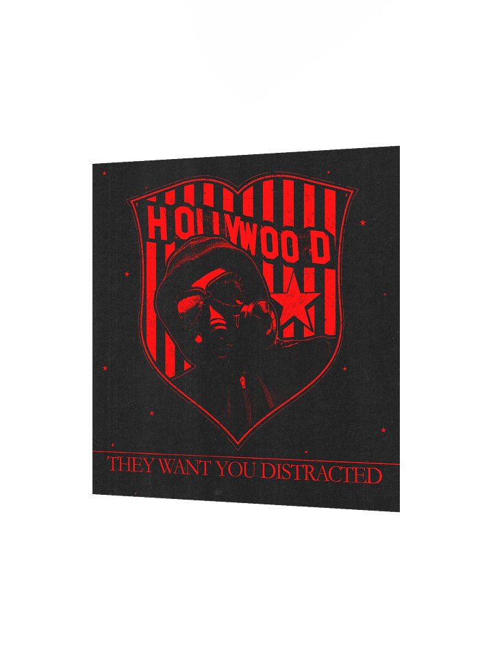 "DISTRACTION" POSTER RED product image (6)