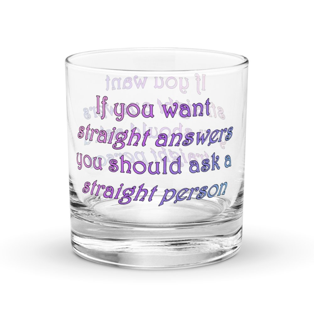 Straight Answers Rocks Glass product image (2)