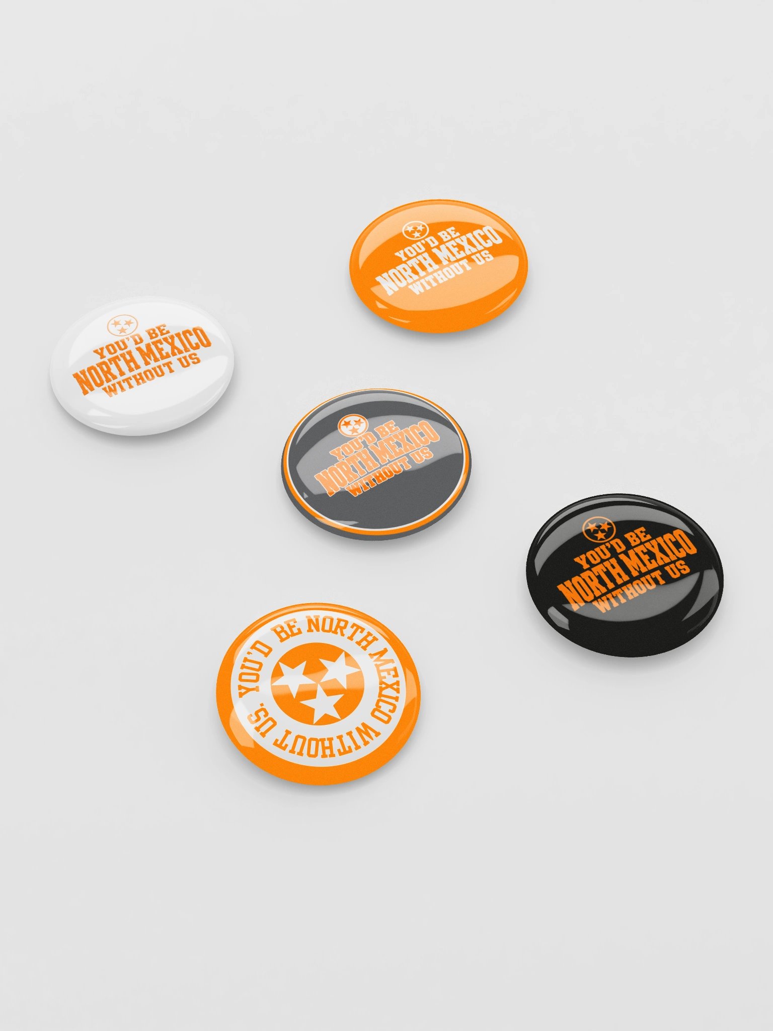 North Mexico Pin Buttons — Set of 5 product image (3)