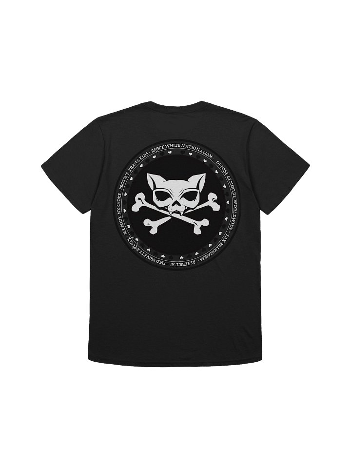 Not a Domme + My Politics White Ink Unisex Softstyle T-Shirt product image (2)