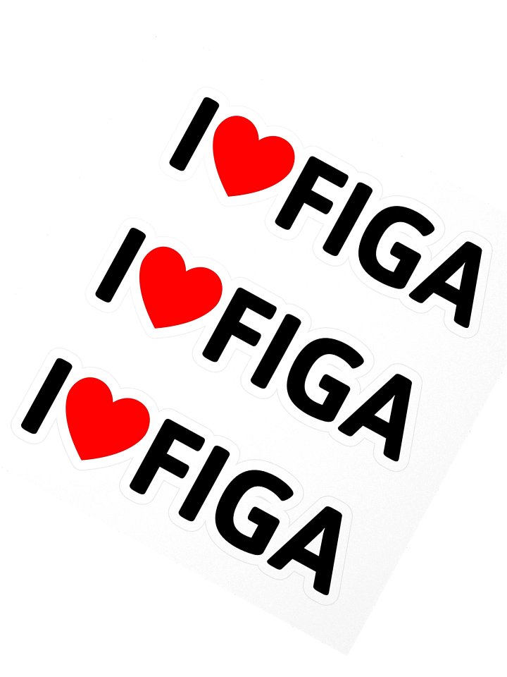 I ♥️ FIGA stickers product image (2)