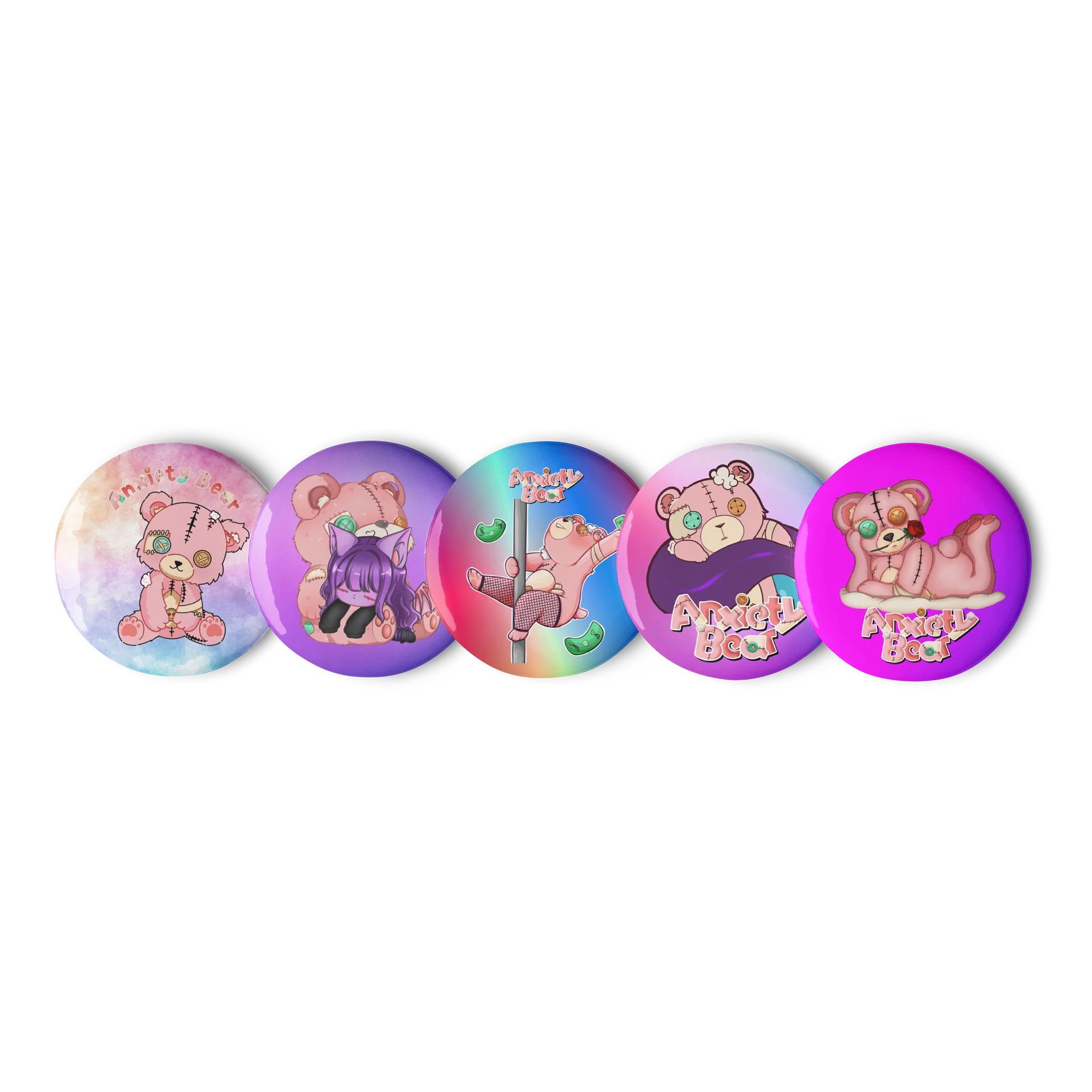 Cozy Anxiety Bear Pins product image (1)
