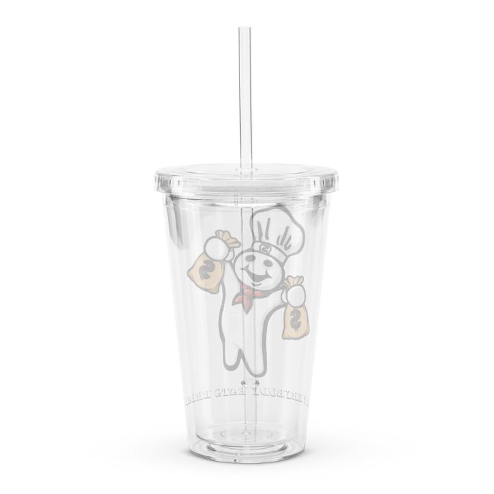 Everybody Eats Bread Clear Plastic Tumbler (16 oz) product image (2)