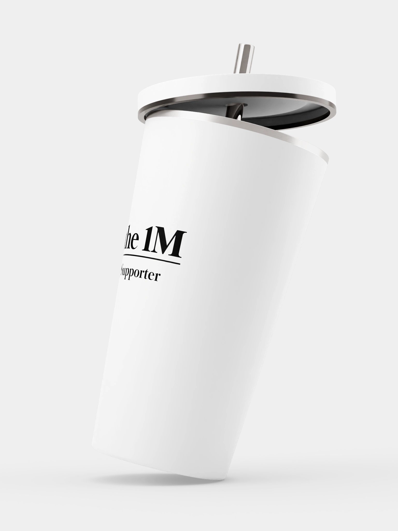 Tumbler with a Straw - White product image (3)