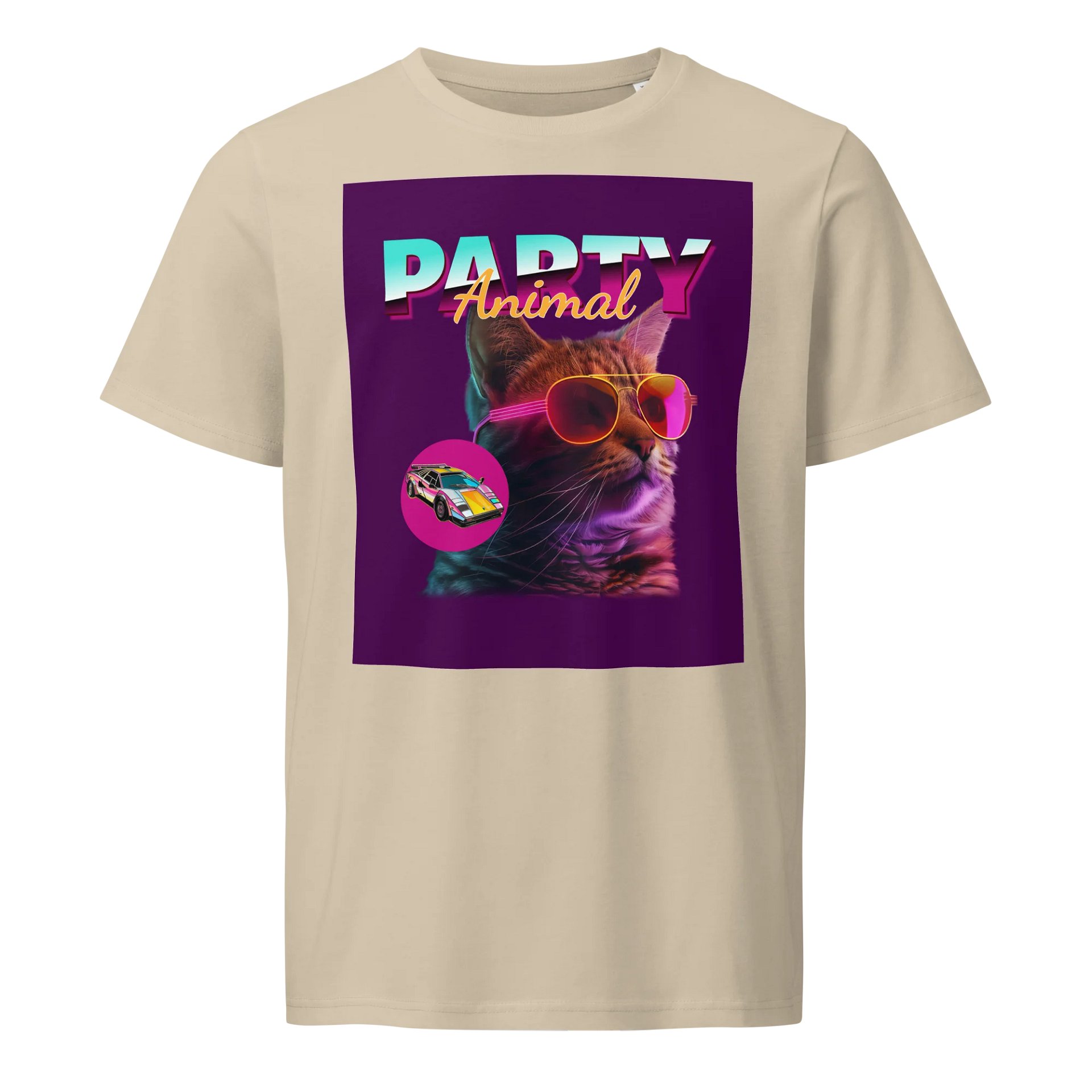 Cat Aesthetic Synthwave Aesthetic Vaporwave Art Neon Aesthetic Chill Cat T-Shirt product image (9)