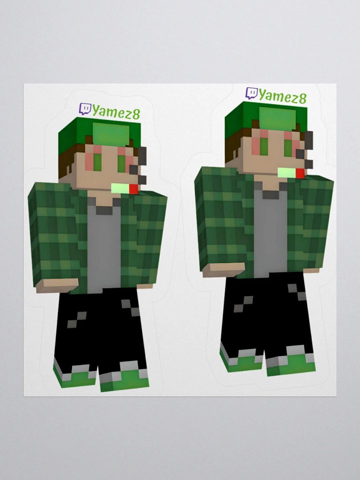 Yamez8 Minecraft Skin Sticker product image (1)