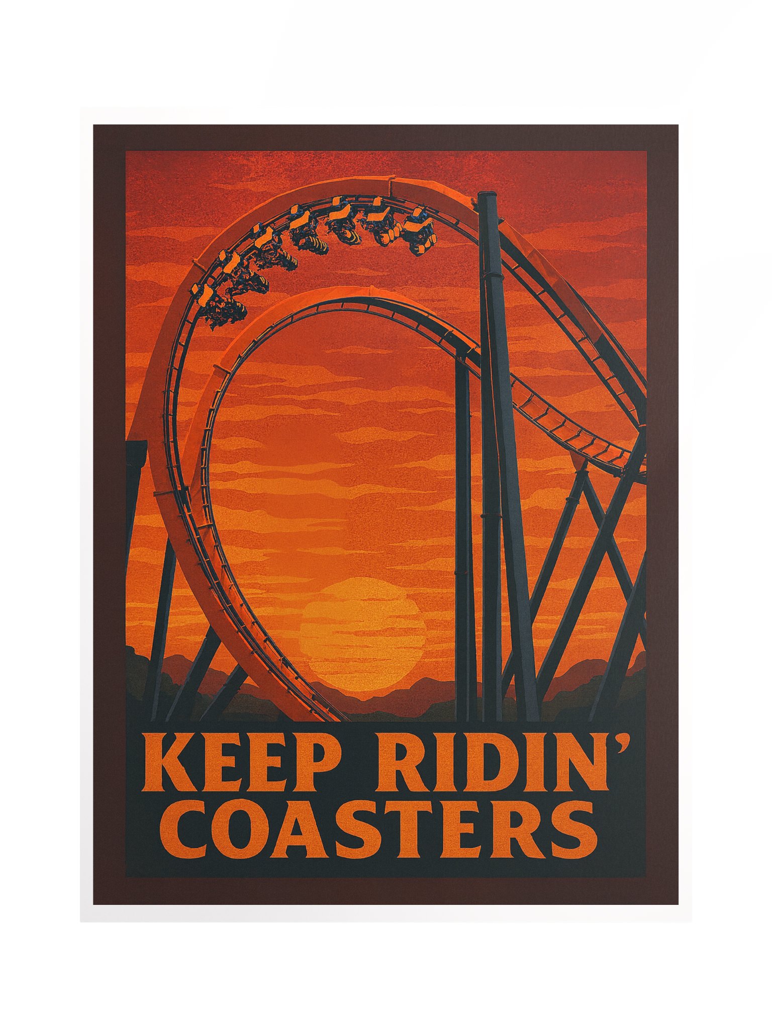Keep Ridin' Coasters Cobra Roll 18x24" Poster product image (1)