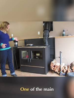 Wood cookstove pan talk! Stainless steel vs. cast iron - what's the verdict? Spoiler: it's all about what you prefer! #woodstove #cooking #kitchenhacks #homecooking #DIY