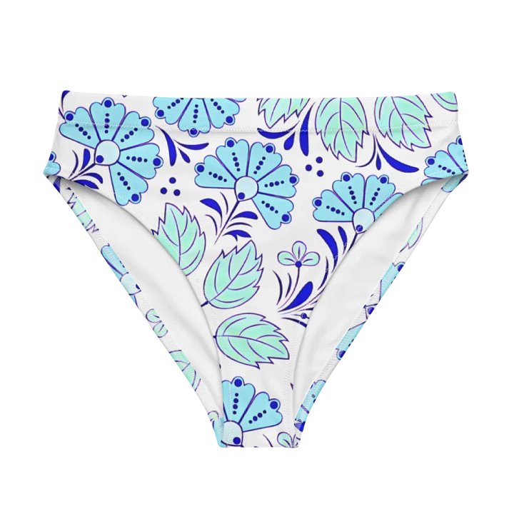 Floral Fantasy Recycled High Waisted Bikini Bottom product image (1)