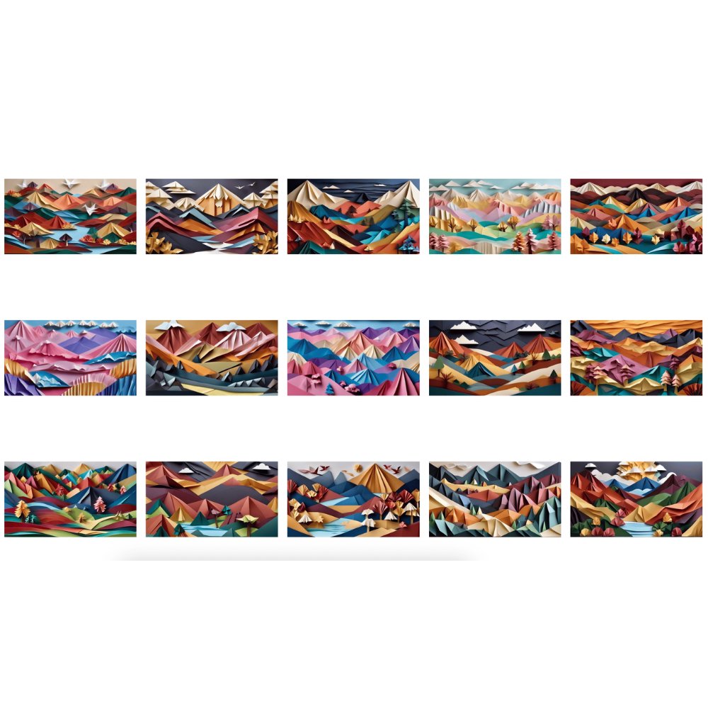 Origami Valley Wallpaper Pack product image (4)