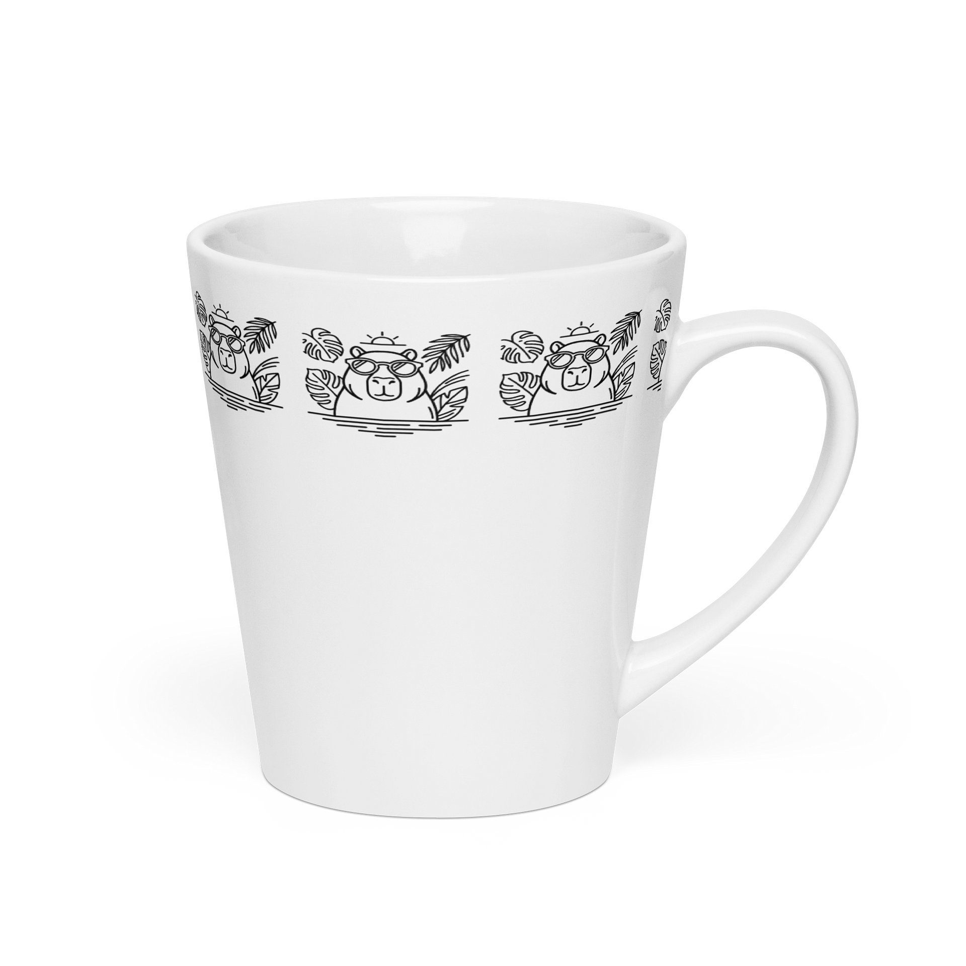 Timeless Minimalist Capybara Ceramic Mug, Brazil-Inspired 12 oz Quiet Tropics Edition product image (7)