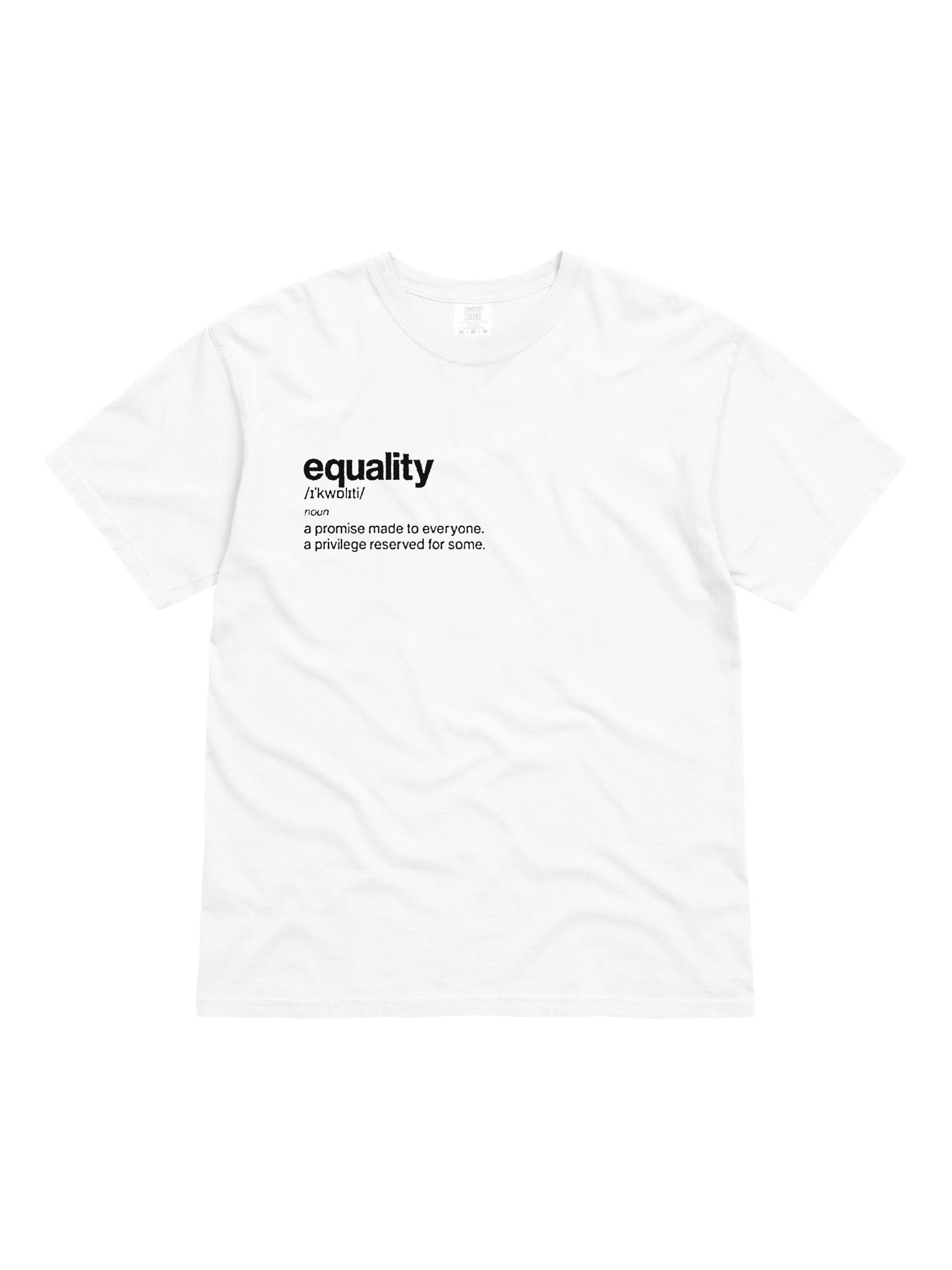 EQUALITY ! T-shirt. white vers. product image (1)