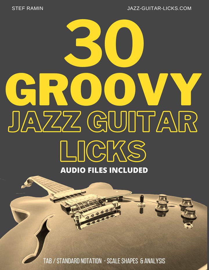 30 Groovy Jazz Blues & Funk Guitar Licks – PDF + Audio Training Pack product image (1)