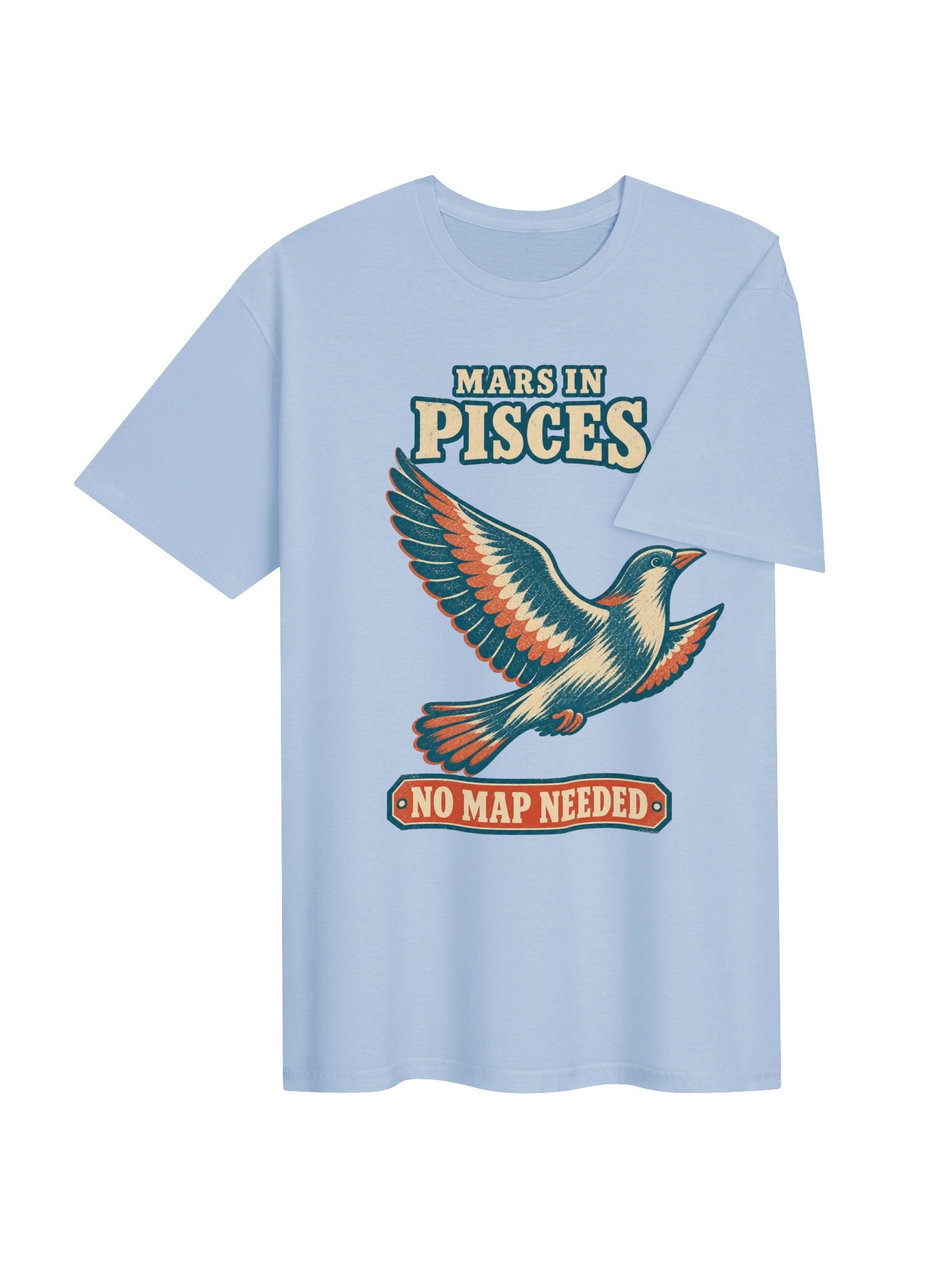 Mars in Pisces No Map Needed Tee product image (4)