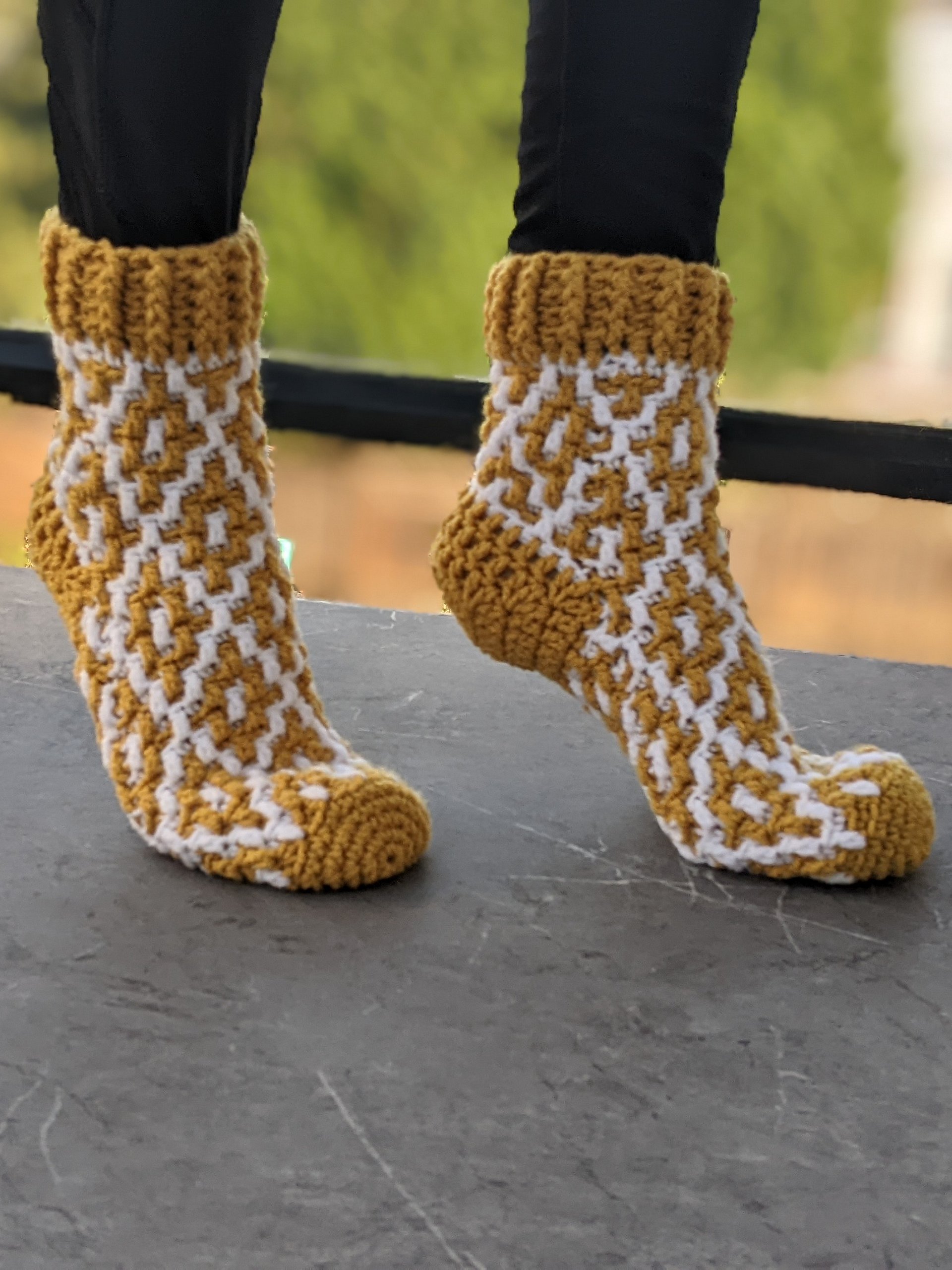 Crochet Mosaic Socks Pattern product image (8)