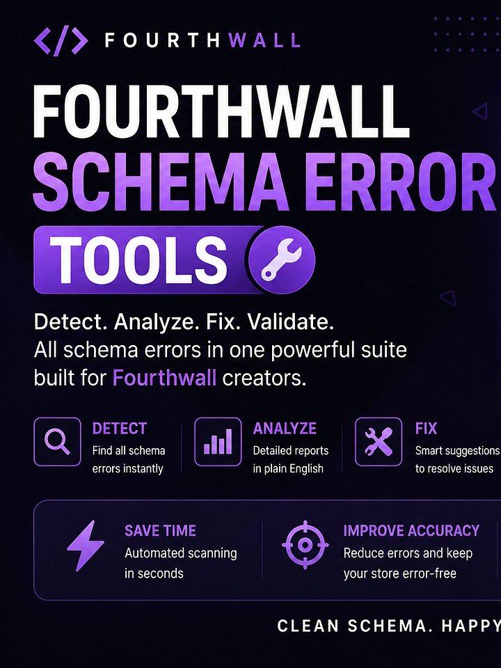 Fourtwall Schema Error Tools product image (1)