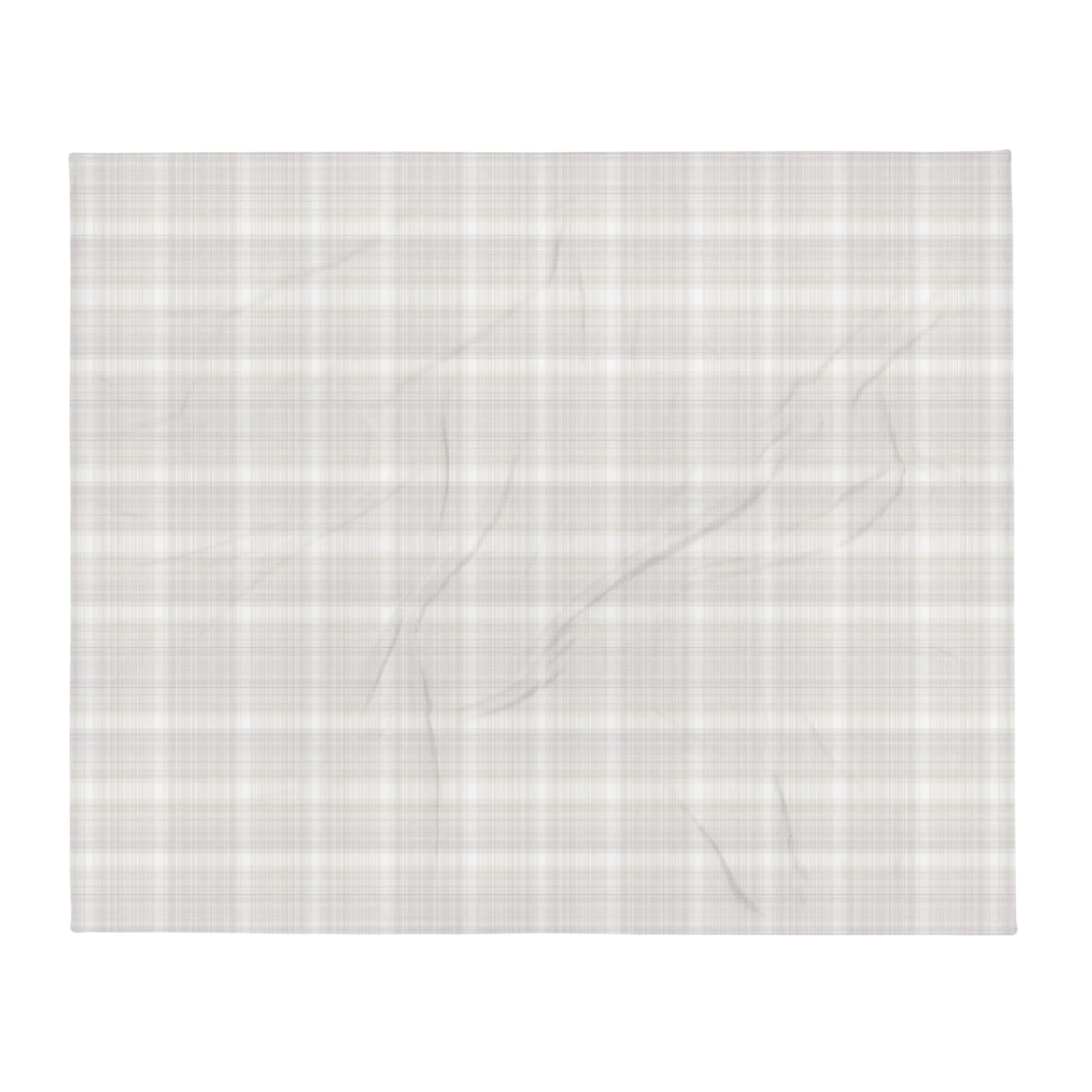 Greige Soft Plaid Throw Blanket product image (5)
