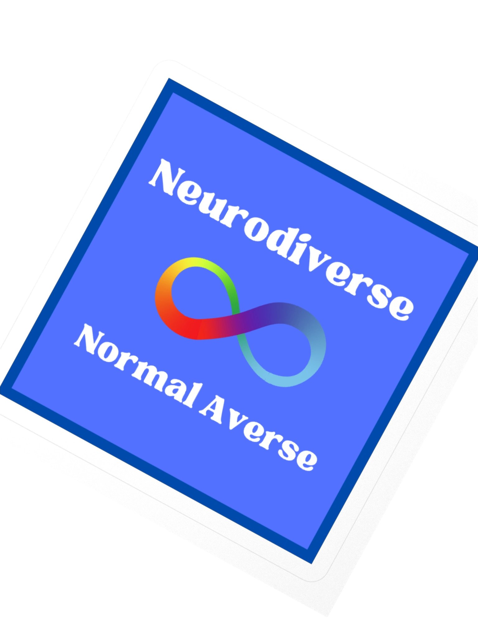 Neurodiverse, Normal Adverse Square Sticker product image (2)