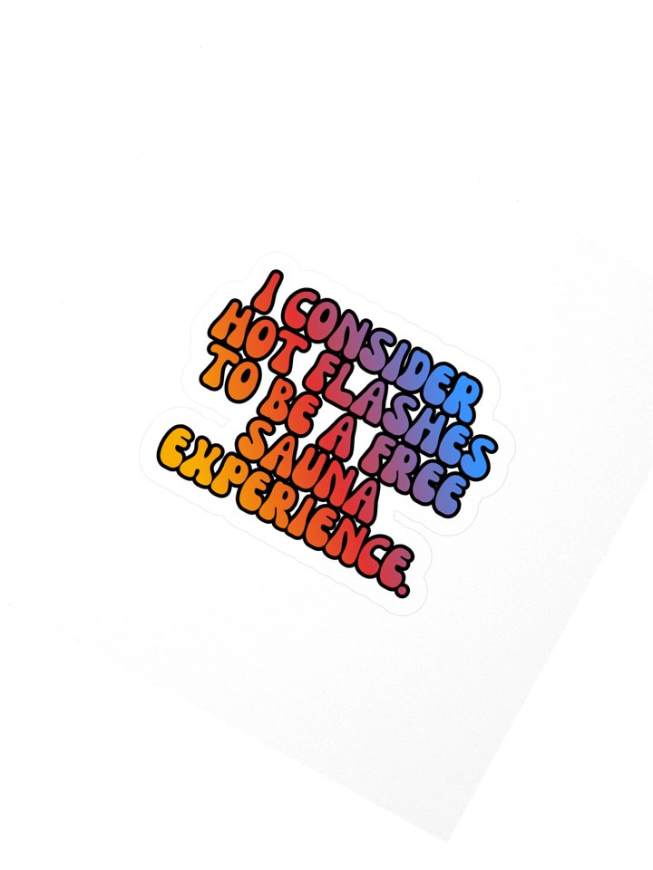 Menopause Chaos Kiss Cut 4"x4" Vinyl Sticker product image (2)