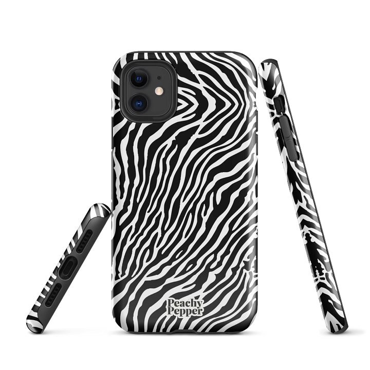 White Tiger Stripe iPhone Tough Case product image (1)