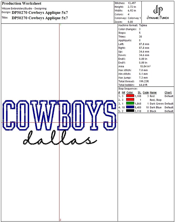 NFL COWBOYS APPLIQUE product image (2)