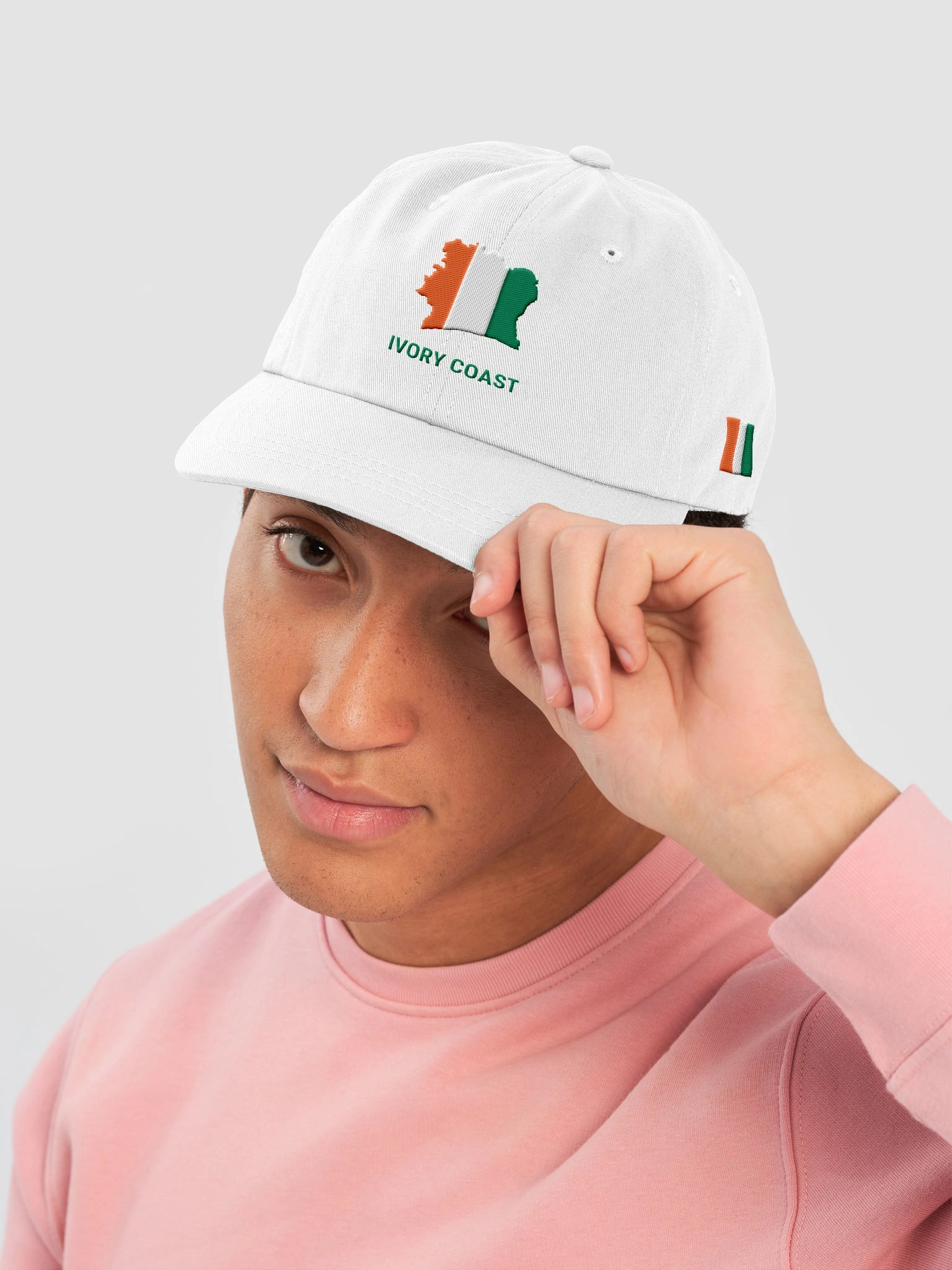 Ivory Coast 2026 World Cup Flag Dad Hat - Ivory Coast Soccer Fan Cap - Premium Embroidered Chino Cotton Twill product image (5)