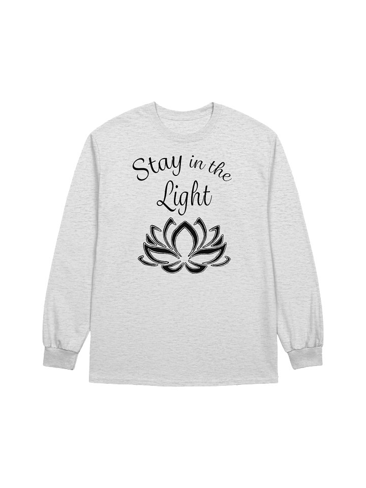 Stay in the Light Long-sleeve T-shirt - black print product image (6)