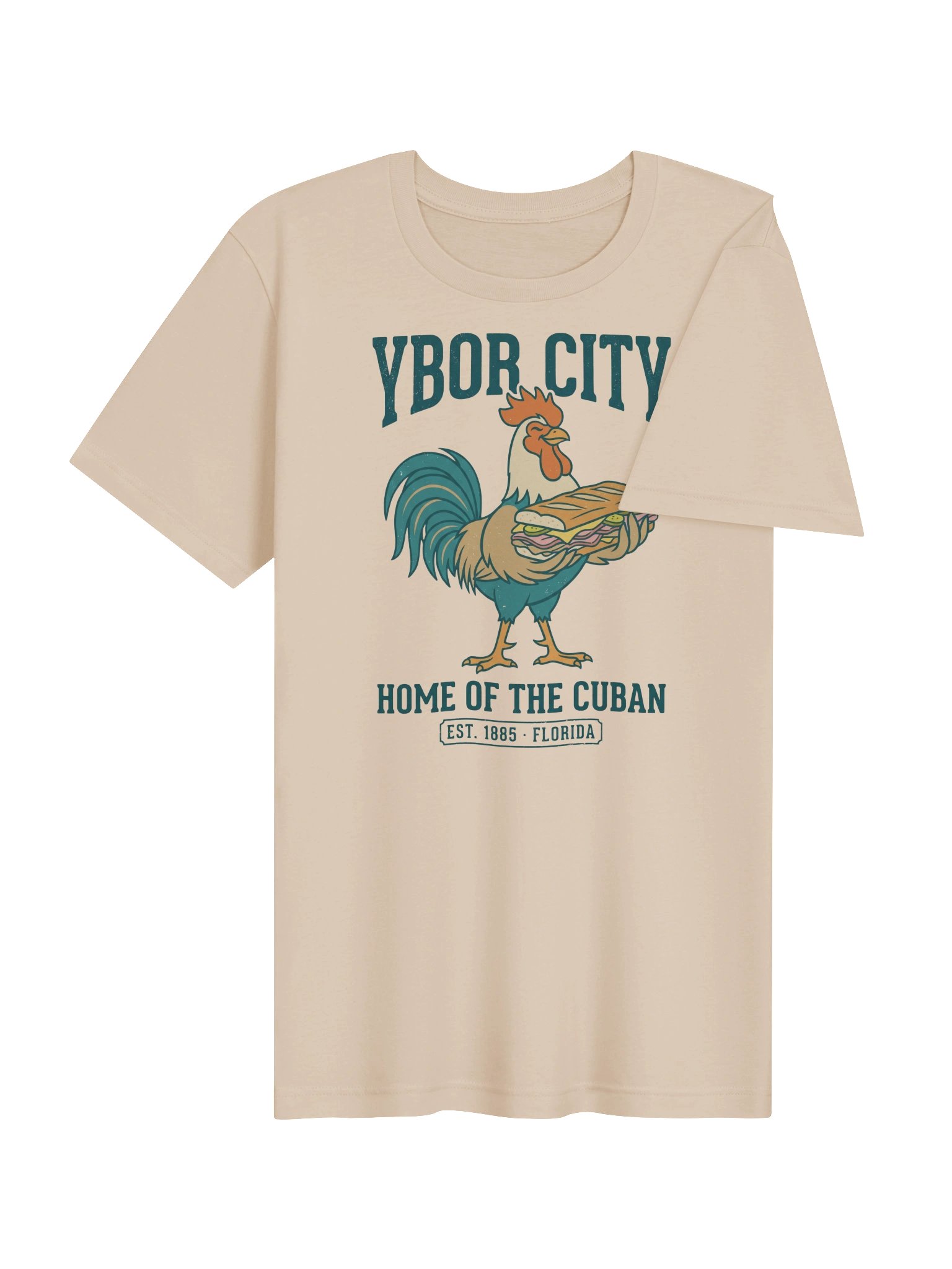 Ybor City Home of the Cuban Rooster Tee product image (4)