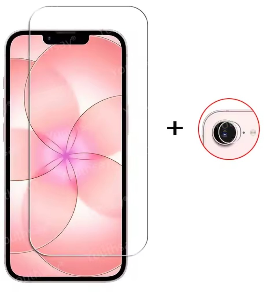 iPhone 16e Screen Protector Full Glue Tempered Glass – HD iPhone 16e Tempered Glass with Camera Lens Protector, 9H Anti-Scratch product image (1)