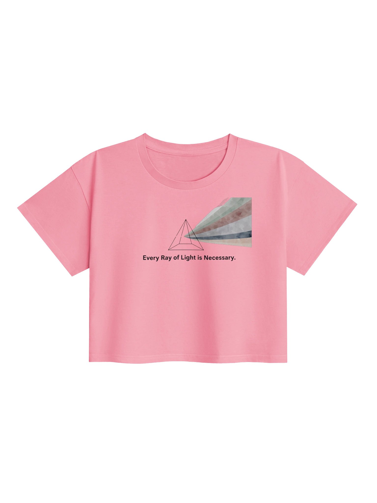 Every Ray of Light Crop Top, AS Colour Women’s Premium Crop Tee, Inspirational Graphic Shirt, Soft Spiritual Minimalist Top product image (2)
