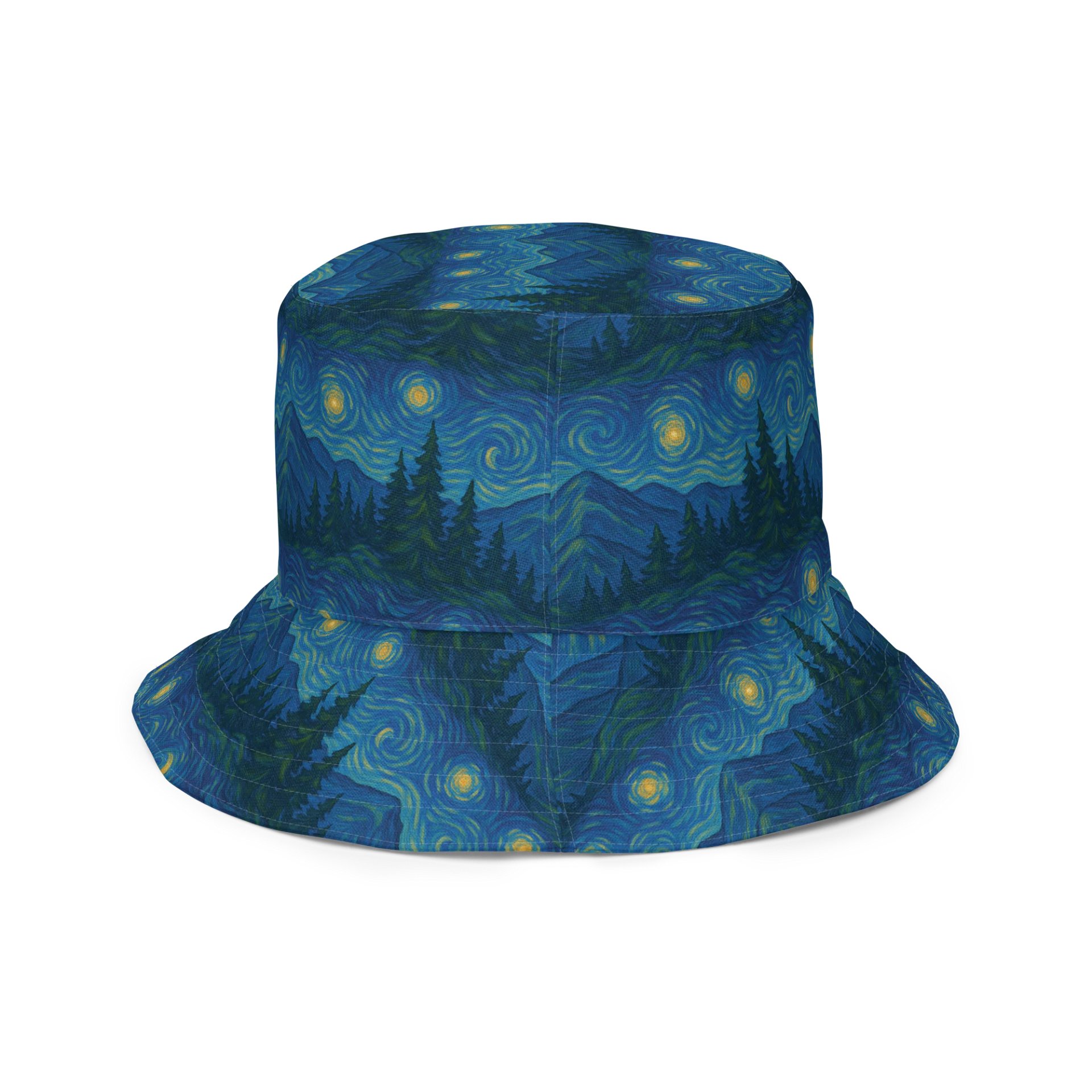 Starry Mountain Night Bucket Hat product image (5)