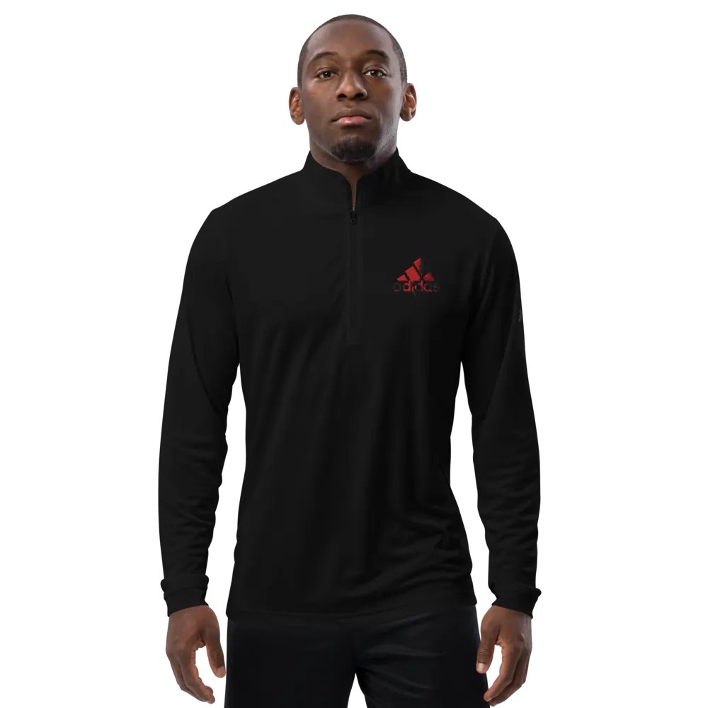 Adidas Distorted Logo Lightweight Quarter-Zip Pullover product image (2)