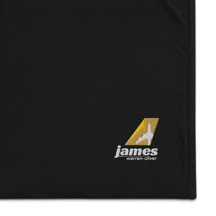 Luxury First-Class Flight Blanket - James Warren-Oliver Two-Tone Gold Tailfin product image (1)